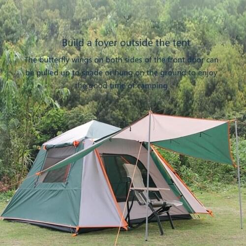 2021 outdoor camping automatic tent anti-storm sunscreen double 3-4 person tent outdoor speed open thick beach tent