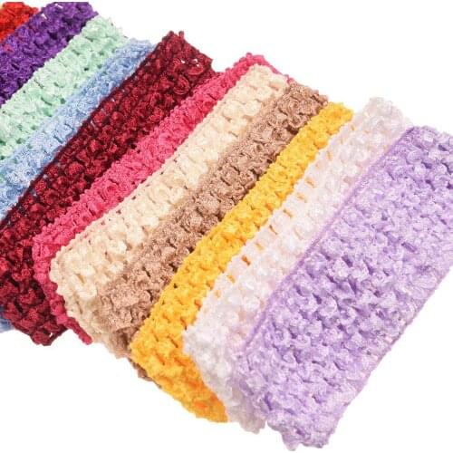 24PCS 1.6inch Knit Headband Baby Girls Hairband Soft Hair Accessories kawaii accessories DIY Elastic Bands