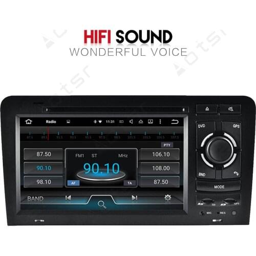 AOTSR 7 inch 2 din Android 9.0 GPS Navigation Car Radio Player For AUDI A3 2006-2012 Multimedia Player Tape Recorder Car stereo