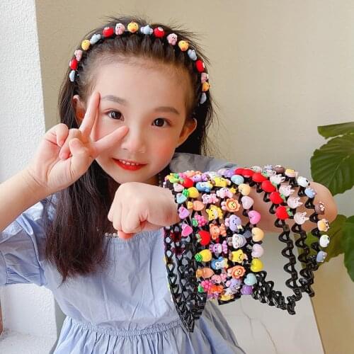 New Girls Cute Cartoon Animals Wave Hairbands Children Kids Lovely Hair Decorate Headband Hair Hoops Fashion Hair Accessories