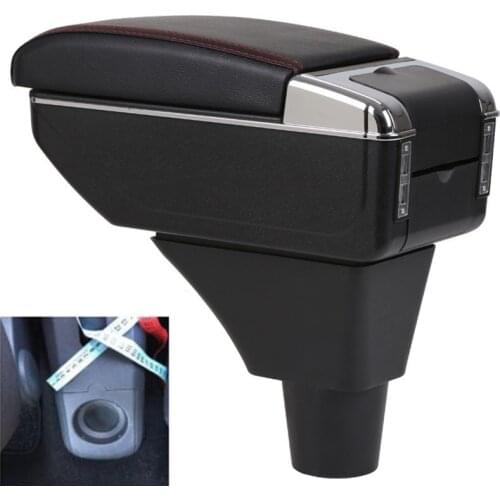 For Seat Ibiza 6L armrest box central Store content Storage box with cup holder ashtray products