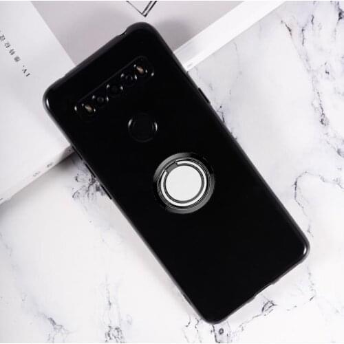 For TCL 10 SE 10SE TCL10SE TCL10 T766H T766J T766U Back Ring Holder Bracket Phone Case Phone TPU Soft Silicone Cover