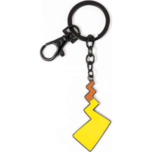 Pikachu tail key chain creative metal dark tail student schoolbag lovers key pendant