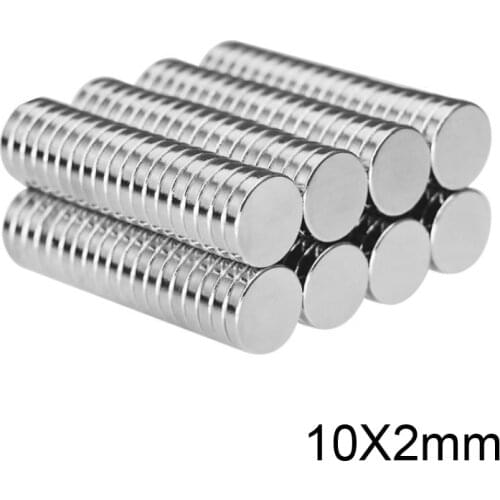 20~300pcs 10x2 mm Round Powerful Magnet Fridge Bulk Sheet Neodymium Disc Magnet 10x2mm Permanent NdFeB Strong Magnets 10*2 mm