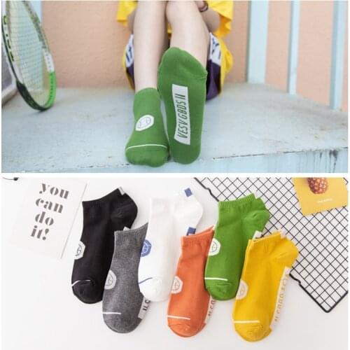 Basketball Short Socks Sports Men Women Fashion Harajuku Trend Couples Printing Letters Sox Cotton Summer Skateboard Ankle Socks