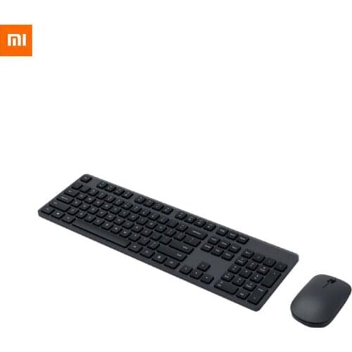 Original Xiaomi 2.4GHz Wireless Office Keyboard Mouse pad Set 104 Keys 2.4GHz Windows PC MAC Compatible Portable USB Keyboard