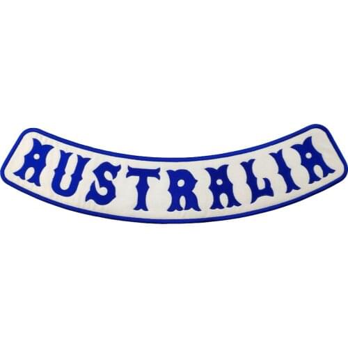 Custom Embroidery Country Patch Australia Rocker Iron On Patches For Clothing Your Text Labels Stickers Iron Patches For Clothes