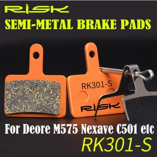 2 PAIRS SEMI METALLIC BICYCLE DISC BRAKE PADS For SHIMANO Deore M575,M515,M495,M486,M485 Nexave C501 Tektro Aquil FREE SHIPPING