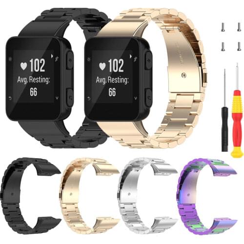 Stainless Steel Watch band For Garmin Forerunner 35 30 35J Samrt Watch Accessories Wrist Bracelet Strap