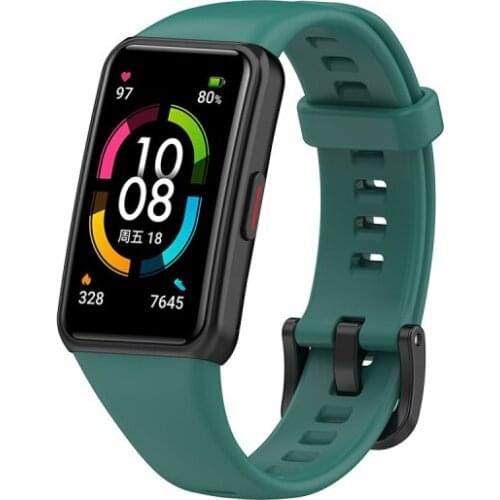 Many colors new Silicone watch Straps For Huawei Honor band 6 smart watchband Replacement Bracelet for honor band 6 Adjustable