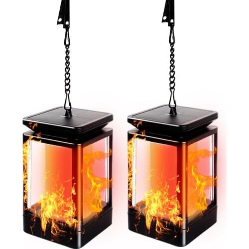 Solar Torches Garden Torch New Led Flame Lamp Seven Color Simulation Flashing Lawn Hanging Landscape Lighting Modern Chandelier