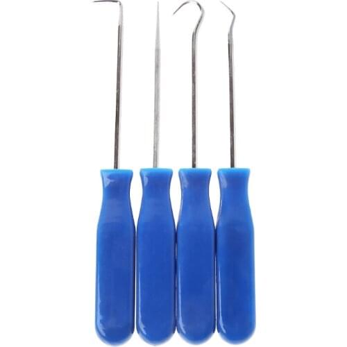 Shanwen 4Pcs Car Pick and Hook Set O Ring Oil Seal Gasket Puller Remover Craft Hand Tool
