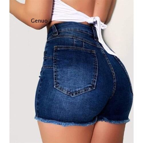 Plus Size Jeans Shorts Women Summer High Waisted Denim Shorts Jeans Women Short