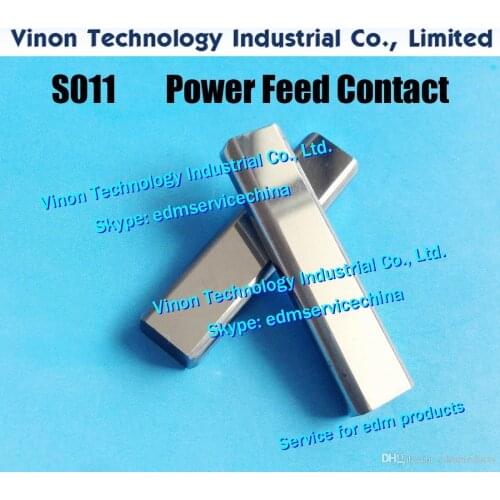 S011 3110330 Power Feed Contact (Tungsten Steel) 4.8x40x10mm, edm AD360,AG400 Conductivity Piece MWS01390A, J01118A, 3085263