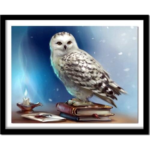 Owl Diamond Embroidery Wall Art Square Animal Cross Stitch Diamond Painting Bedroom Decor Needlework Gift Festive