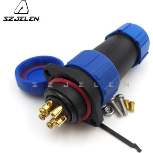 SP2110/SY2113,5pin SP21 Series Waterproof Cable Connector IP68 Plastic Circular For LED Screen