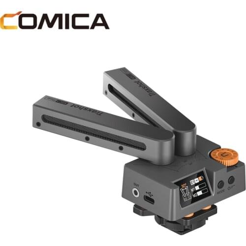 COMICA Traxshot Super Cardioid Transformable All-in-One Shotgun Mic Universal for Camera and Smartphone