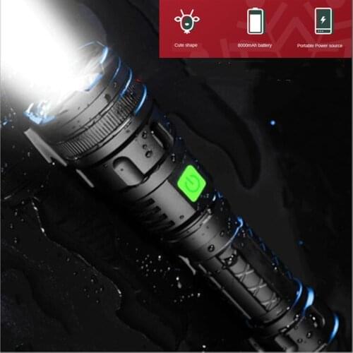 TrustFire Black Linterna 2500 Lumens LED Flashlight Powerful EDC Torch With Usb Charging Camping 18650 Rechargeable Flash Light