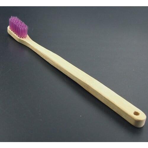 DR.PERFECT 12 Pcs/lot Bamboo Toothbrush Purple Fiber Soft Toothbrush Bamboo Charcoal Brush Oral Care adult tooth brush Bamboo