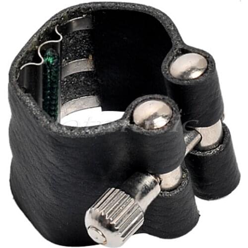 10 PCS Bb clarinet ligature,great leather material,clarinet parts