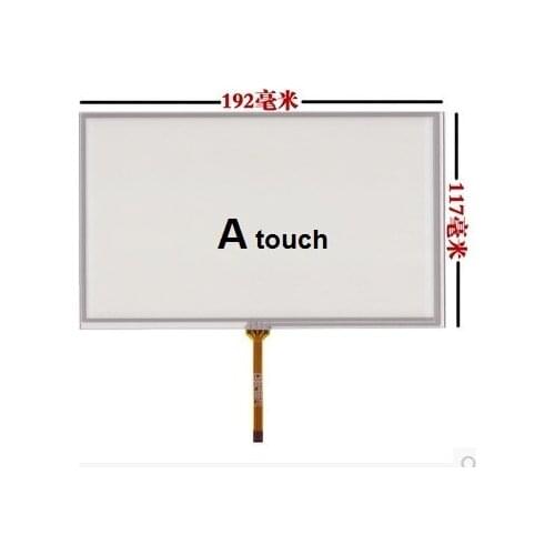 10pcs/lot New 8 inch touch-screen car DVD navigation touch screen 192*117 mm