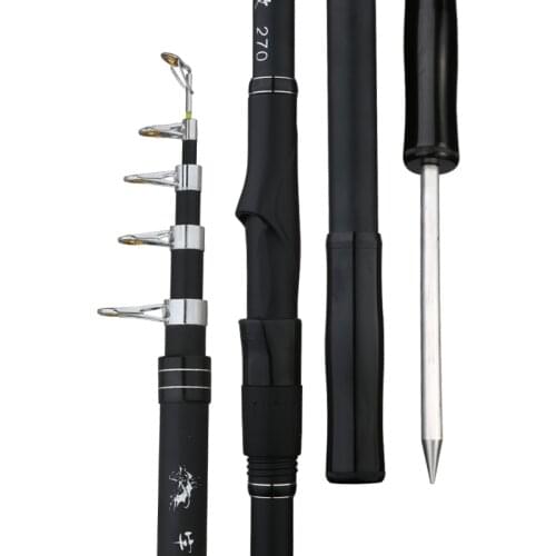 2.1m 2.4m 2.7m 3.0m 3.6m Telescopic Fishing Rod Rock Wedkarstwo Olta Peche En Mer De Pesca Carbon Fiber Hard Spinning Olta