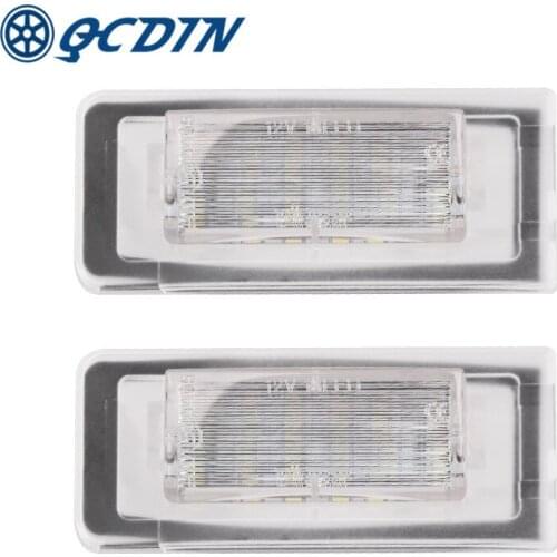 2PCS Car LED Number Plate Lamp White 12V For Audi TT 8N 99～06 NO Error Canbus LED Number Plate Light