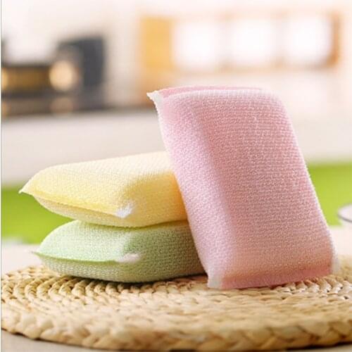 2PCS Washing Sponge Kitchen Cleaning Bowl Pan Bowl Dish Brush