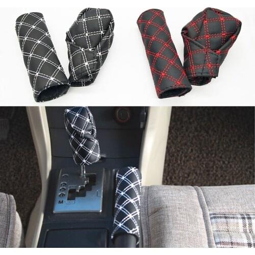 2-in-1 car shift cover hand brake cover for Toyota Camry Corolla RAV4 Yaris Highlander/Land Cruiser/PRADO Vios Vitz/Reiz Prius