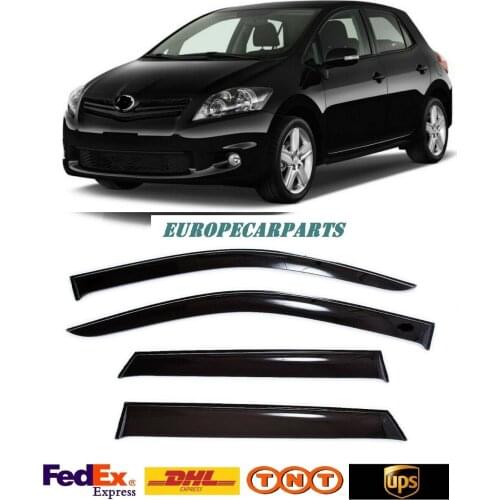 For Toyota Auris Hb 2006-2012 Window Visors Sun Rain Guard Vent Deflectors 4 pieces