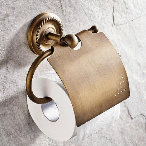 Bathroom accessories Bathroom brass paper holder toilet roll holder wall paper hanger