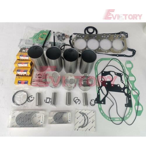 For Isuzu 4JG2 4JG2T engine rebuild kit Piston + ring liner gasket bearing