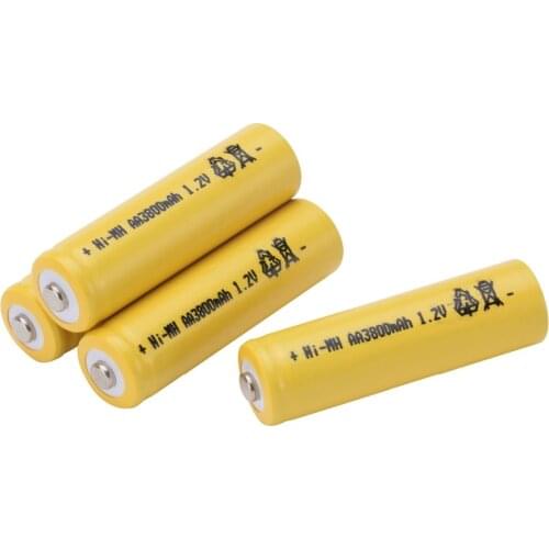 GTF 1-20pcs 1.2V 3800mah AA Rechargeable Batteries Ni-MH NIMH AA Batteria for Philips Electric Shaver LED Light Toy MP3 Battery