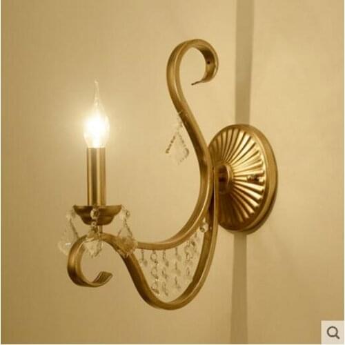 IWHD Luxury Crystal LED Wall Lamp Modern Simple Home Lighting Wall Sconces Creative Bedside Lamps Fixtures Bar Cafe Lumiaire