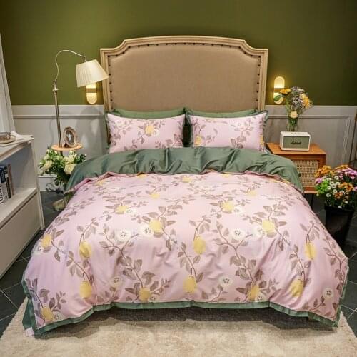 4Pcs King Queen Size 600TC Egyptian Cotton Bedding Set Luxury Duvet Cover Bed Sheet Flat Sheet Pillowcase Bedclothes #sw