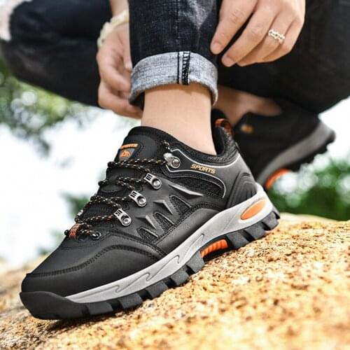 Mens sneakers Fashion Leather Trend Hot Sale Comfortable Man Casual Shoes lace up Outdoor Non-slip Breathable Men Shoes