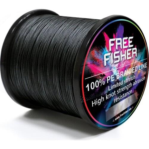 Free Fisher Fishing Line 300m 4 Strands Braided Super Strong Fishing Wire Multifilament PE Line More Colors Available 10-100Lb