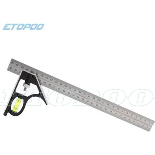 300MM Stainless Steel Multifunctional combination square Horizontal square Square ruler Measuring tools