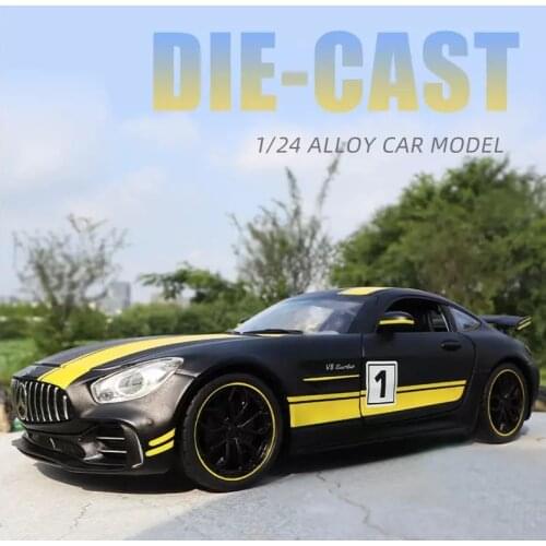 1: 24 GTR Sports Car Model Simulation Alloy Car Model Children Toy Car Model Boy Birthday Christmas New Year Gift Black