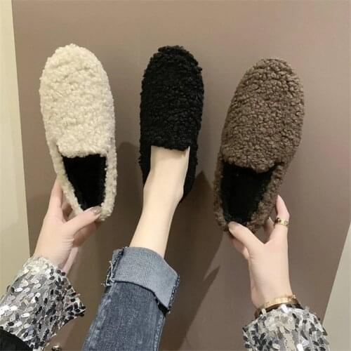 Fashion Women Winter Flat Warm Fur Snow Boots Ankle Boots Womens Suede Ladies Platform Short Furry Plush Female Casual Shoes