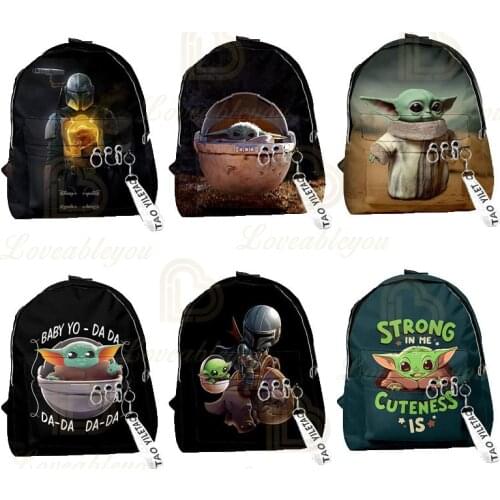 2020 New Mandalorian Men and Women Backpack Pendant Travel Shoulder Bag Harajuku Backpack Unisex Bagpack School Bags