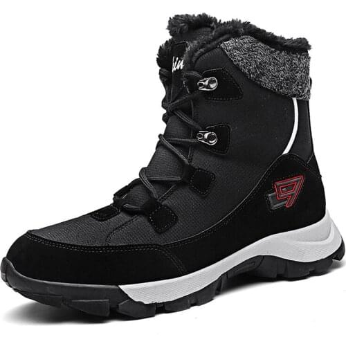 New Women snow boots platform winter boots thick plush waterproof non-slip boots fashion Men winter shoes warm fur botas mujer