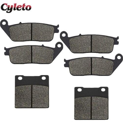 Cyleto Motorcycle Front and Rear Brake Pads for SUZUKI GSX 400 GSX400 Impulse 1994-1996 GSF 600 GSF600 Bandit 1995-1999
