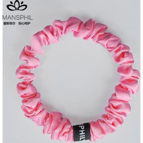 MANSPHIL 100% pure high-quality mulberry silk silk headdress flower silk hair tie 19 m mulberry rubber band pig intestine hair