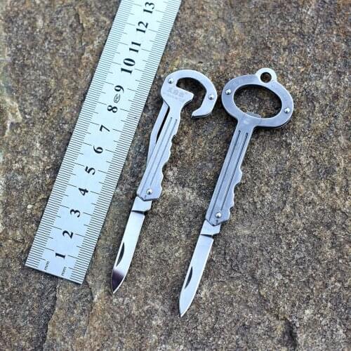 Sanrenmu 4118 4120 Portable Multi-functional Keychain Folding Knife Keychain Tools for Travel and Camping