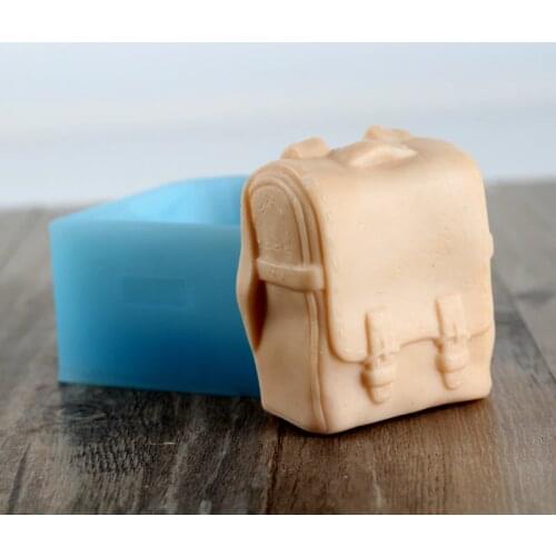 Silicone Soap Mold Backpack Shape Handmade Mould Craft Resin Decorating Tool