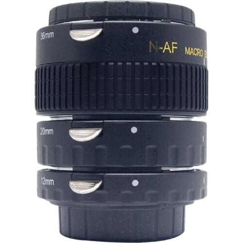 Macro Extension Tube,12Mm+20Mm+36Mm Metal Bayonet Automatic Macro Extension Tube Set For Nikon Cameras Extension Tube