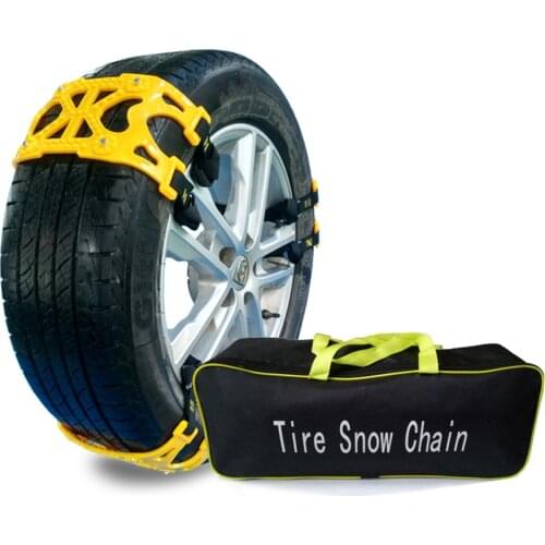 6 Pcs Car Snow Chain Double Buckle Snow Chain Snow Tire Tendon Thickening Anti-skid Universal Emergency Snow Chain