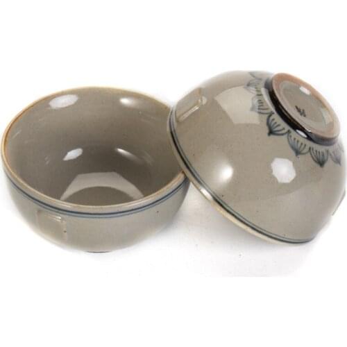 Vintage Hand Painted Tea Bowl Small Cup Anti Scalding Tea Cup Owner Ceramic Single Cup Lotus