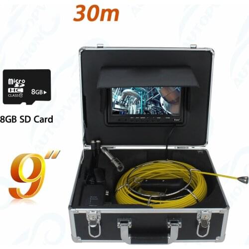 WP90A 23mm camera for sewer inspection service video inspection sewer pipe camera with 9inch display 23mm lens camera 8GB